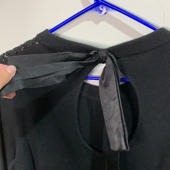 Kate spade black sequenced and bow sweater - Picture 6 of 7